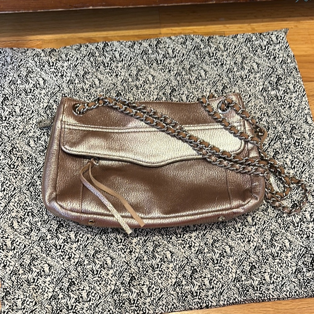 Rebecca Minkoff Brown Leather Chain Shoulder Bag